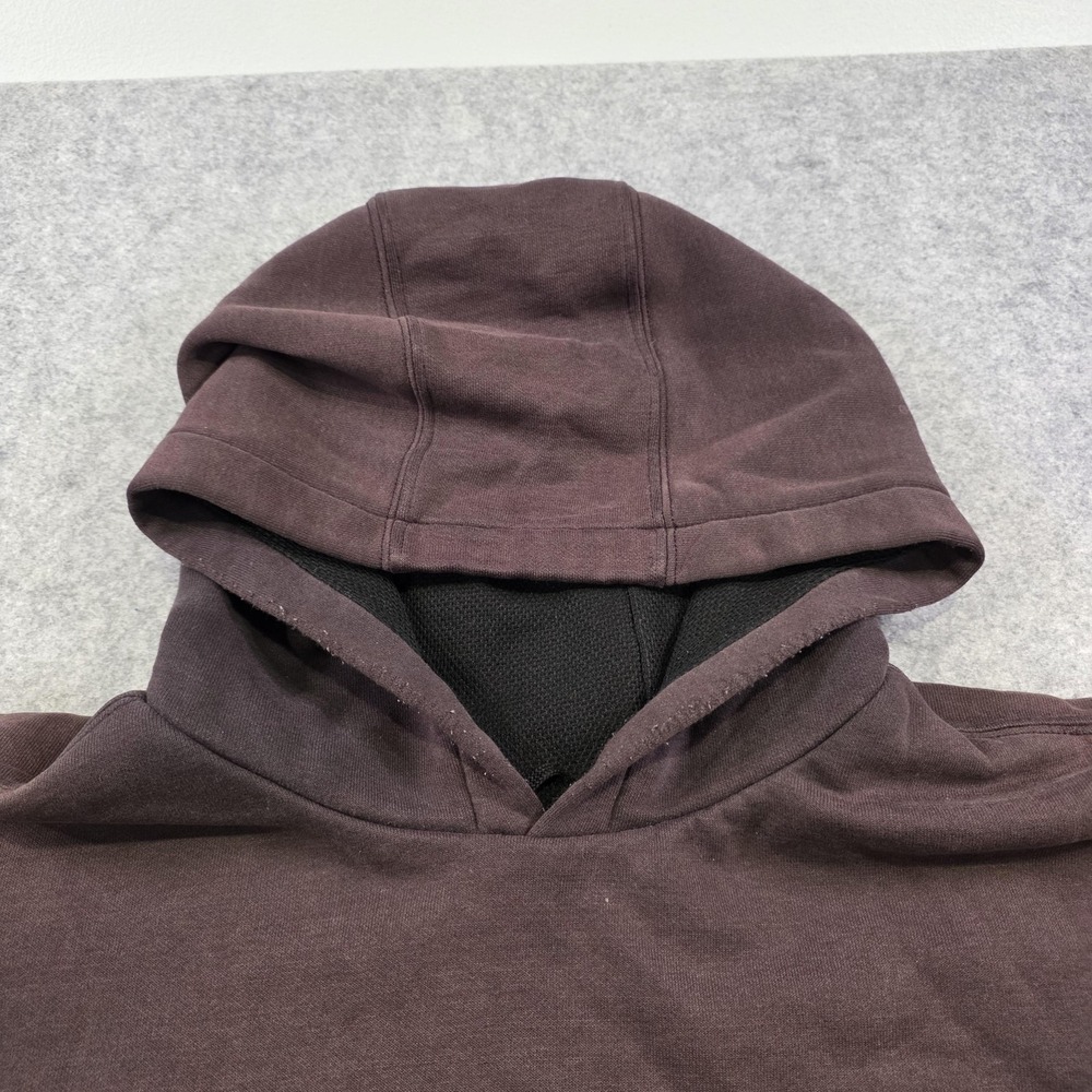 Carhartt Hoodie Mens XL Brown Lined Workwear Sweatshirt Pullover FADED J170 - Picture 5 of 16